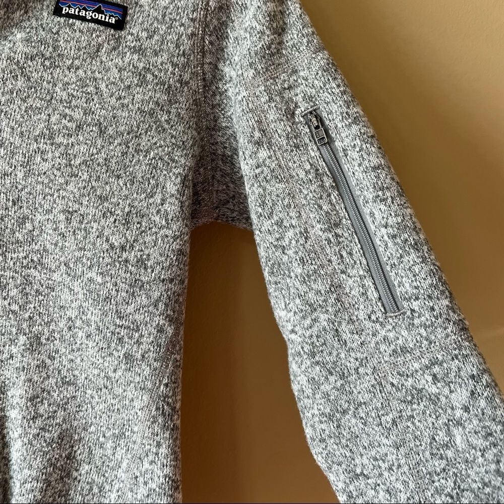 Patagonia Women’s Gray Better Sweater Quarter Zip Pullover Small - Picture 3 of 8